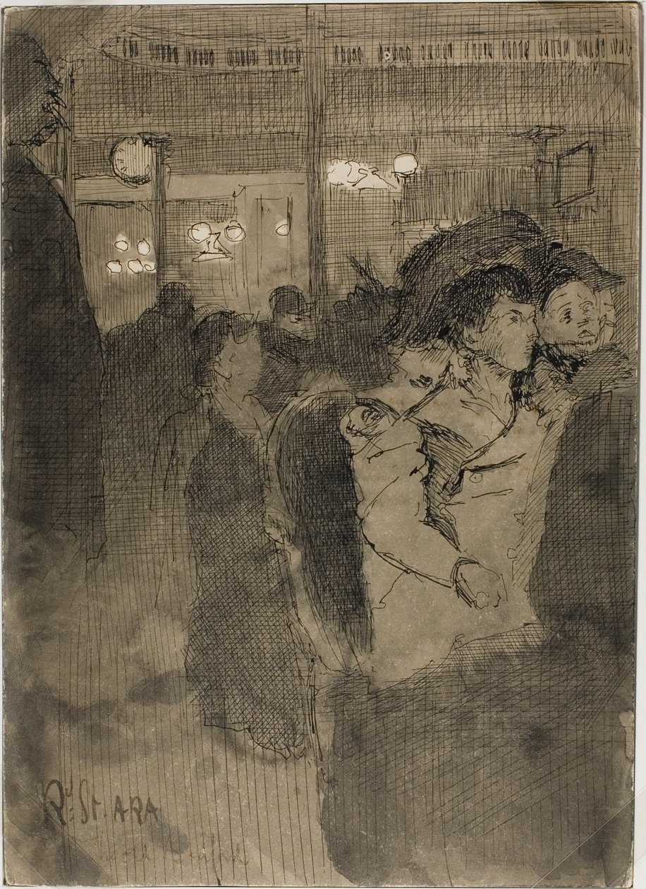 De Oude Bedford (recto); De Galerij van de Oude Bedford (verso) door Walter Richard Sickert