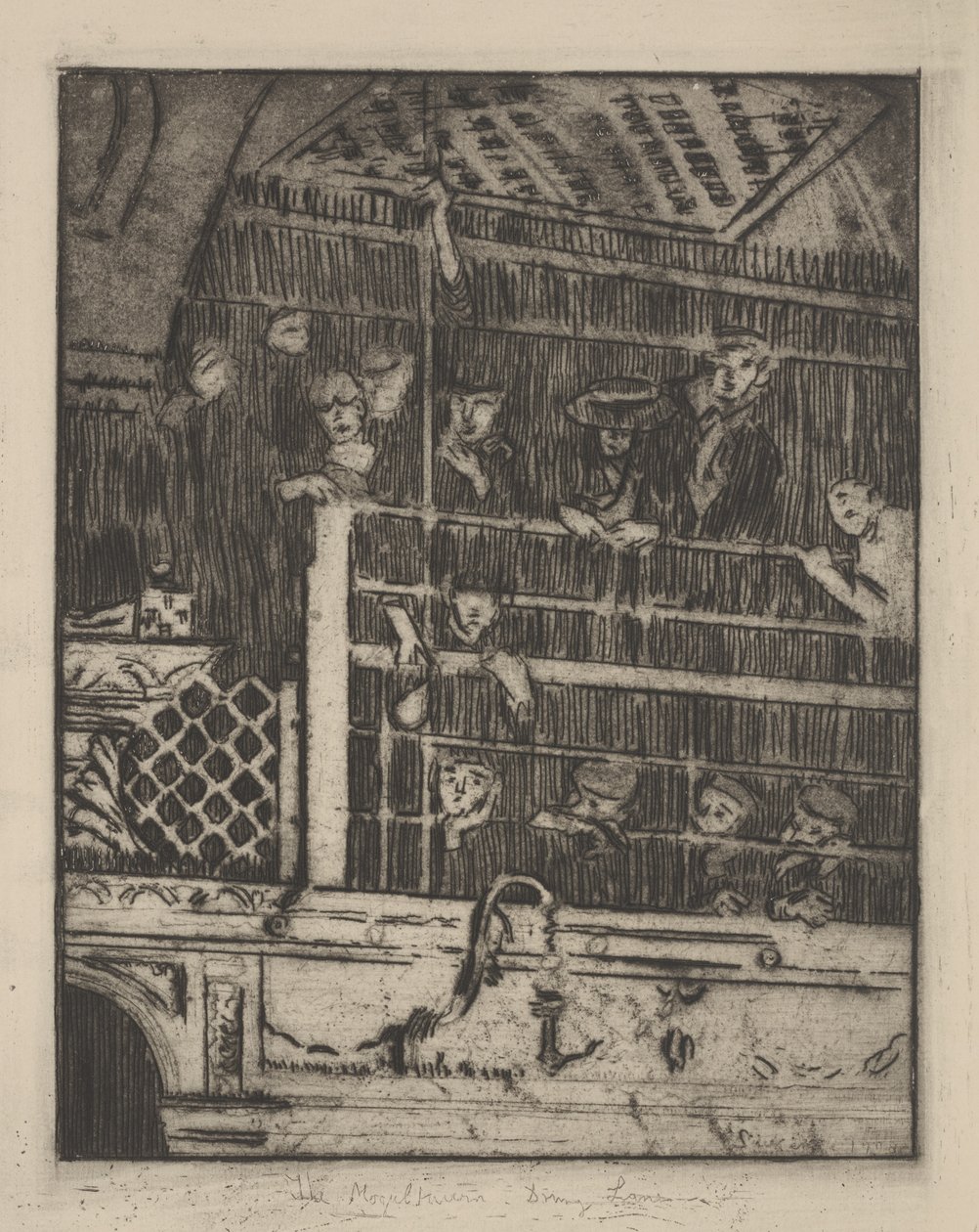 The Old Mogul Tavern, Drury Lane door Walter Richard Sickert