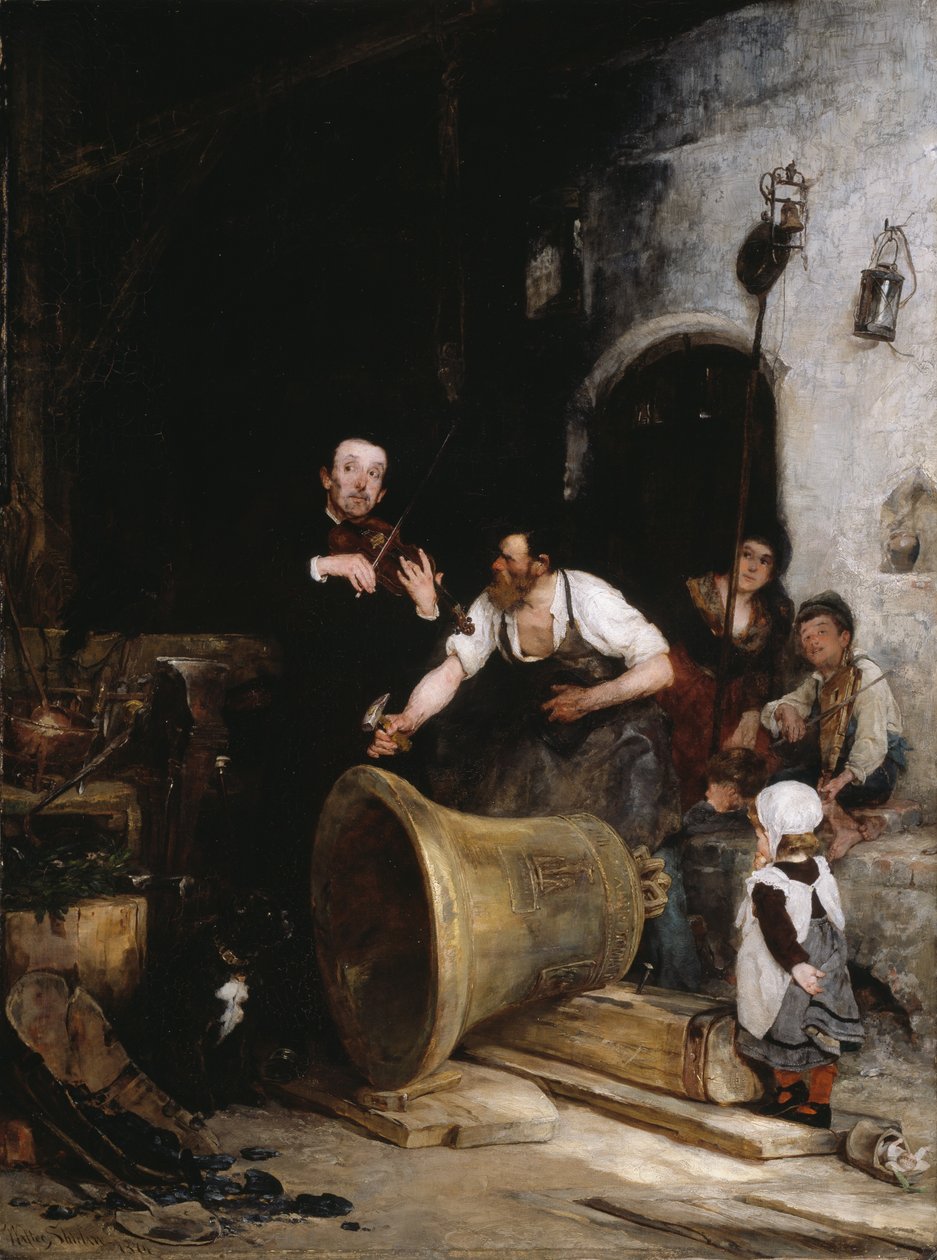 De bel luiden door Walter Shirlaw