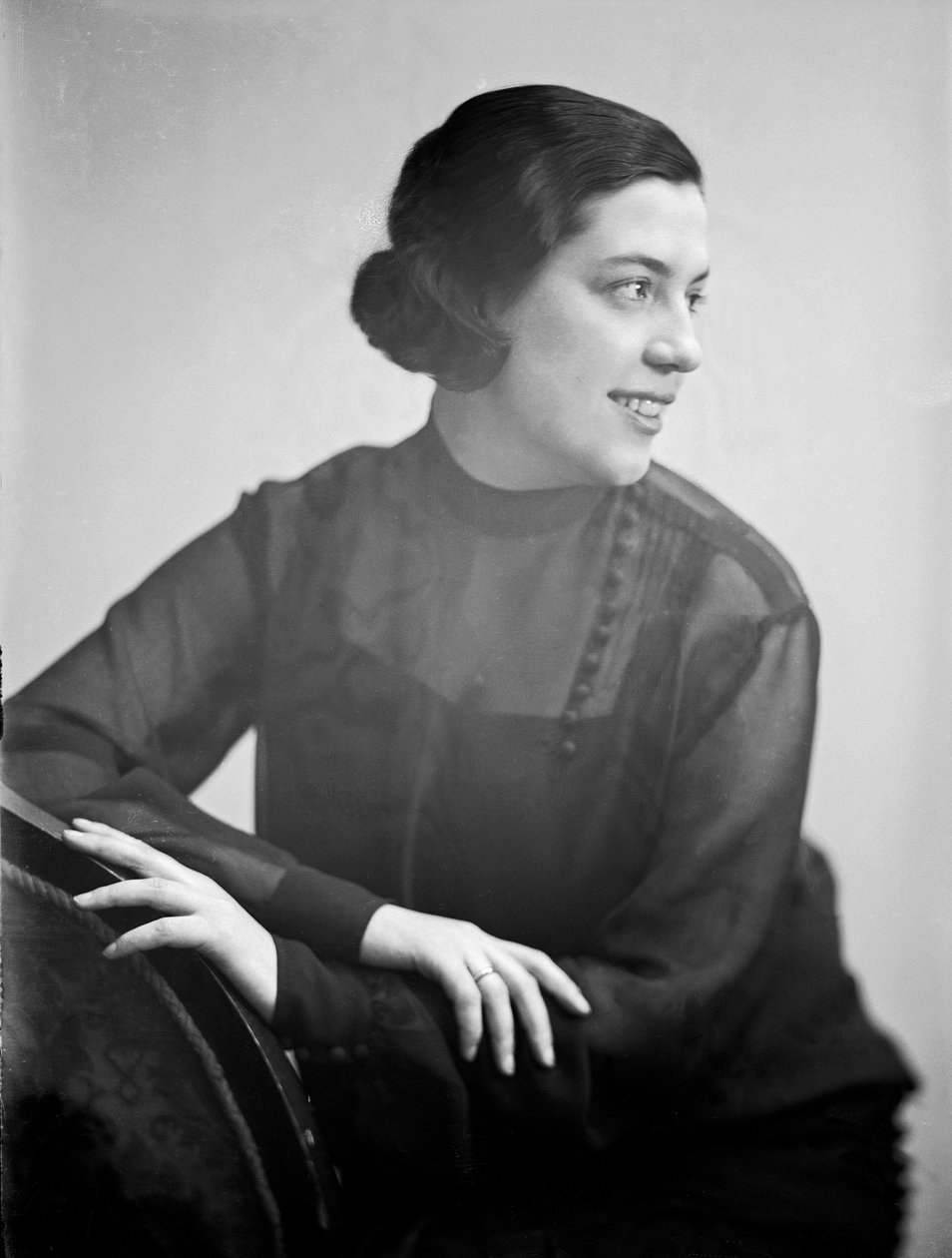 Portret van Anita Pittoni, ca. 1933 (z/w foto) door Wanda Wulz