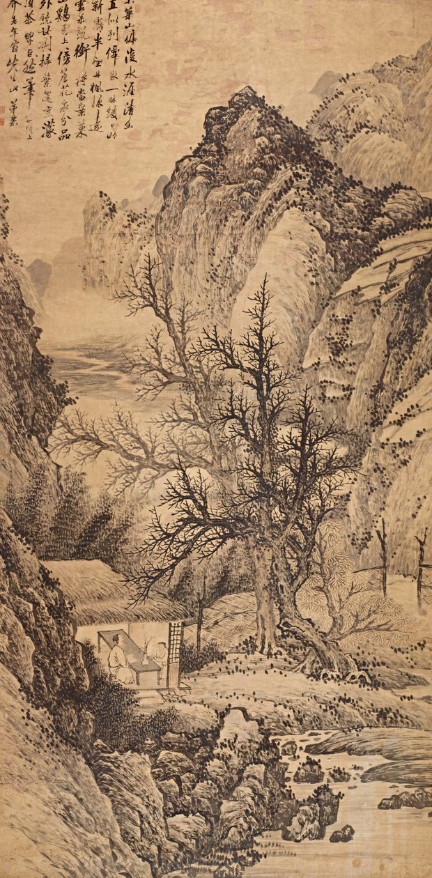 Landschap in de Stijl van Juran door Wang Gai