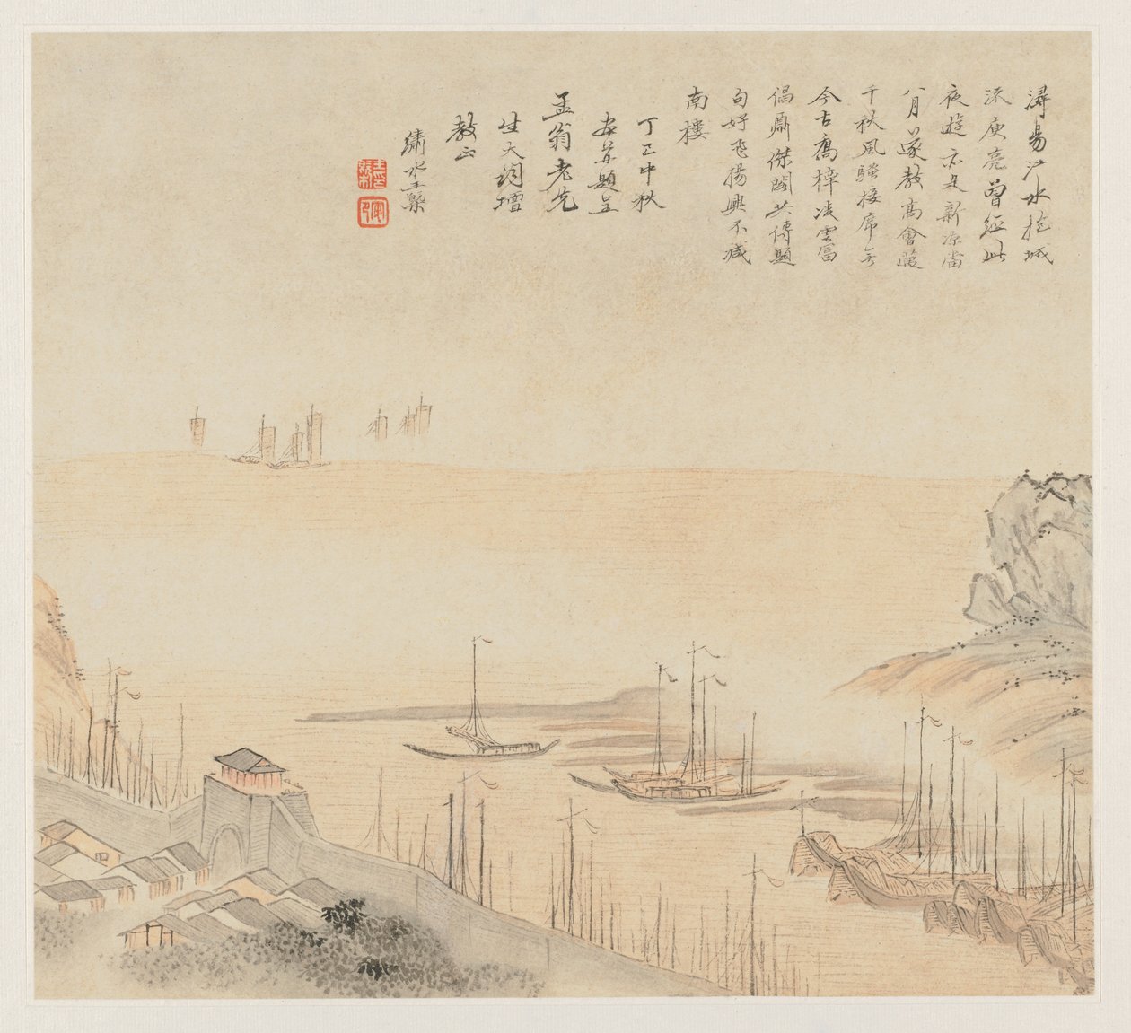 Album van Landschappen: Blad 8 door Wang Gai