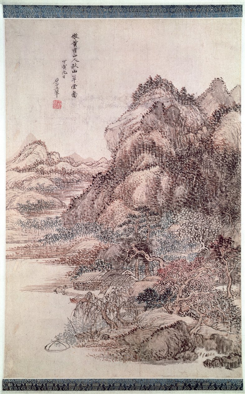 Herfstbergen door Wang Huei
