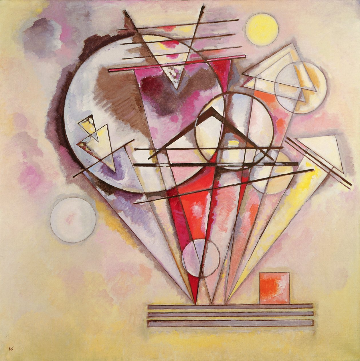 Op de punten door Wassily Kandinsky