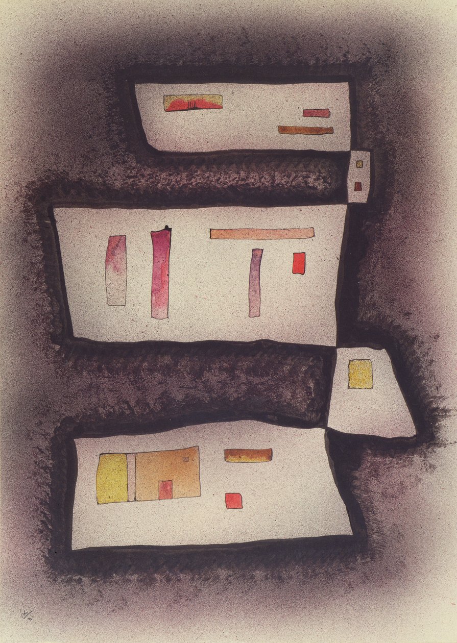 Verhalten, 1931 door Wassily Kandinsky