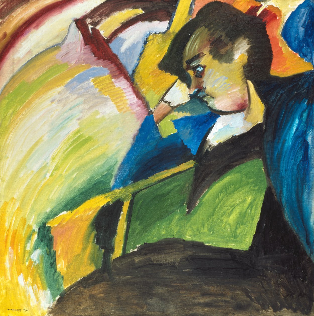 Dame door Wassily Kandinsky