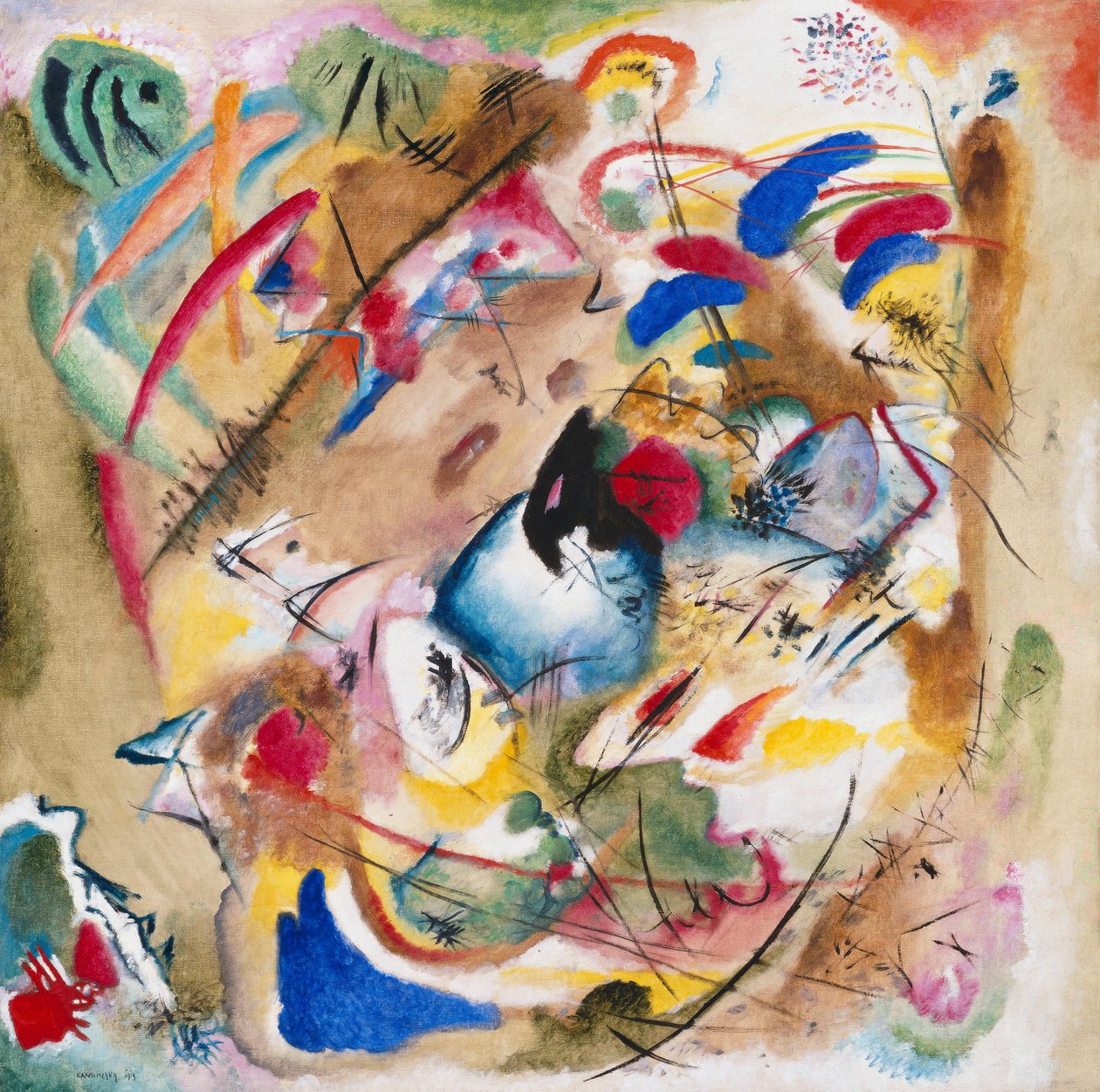 Dromerige improvisatie door Wassily Kandinsky