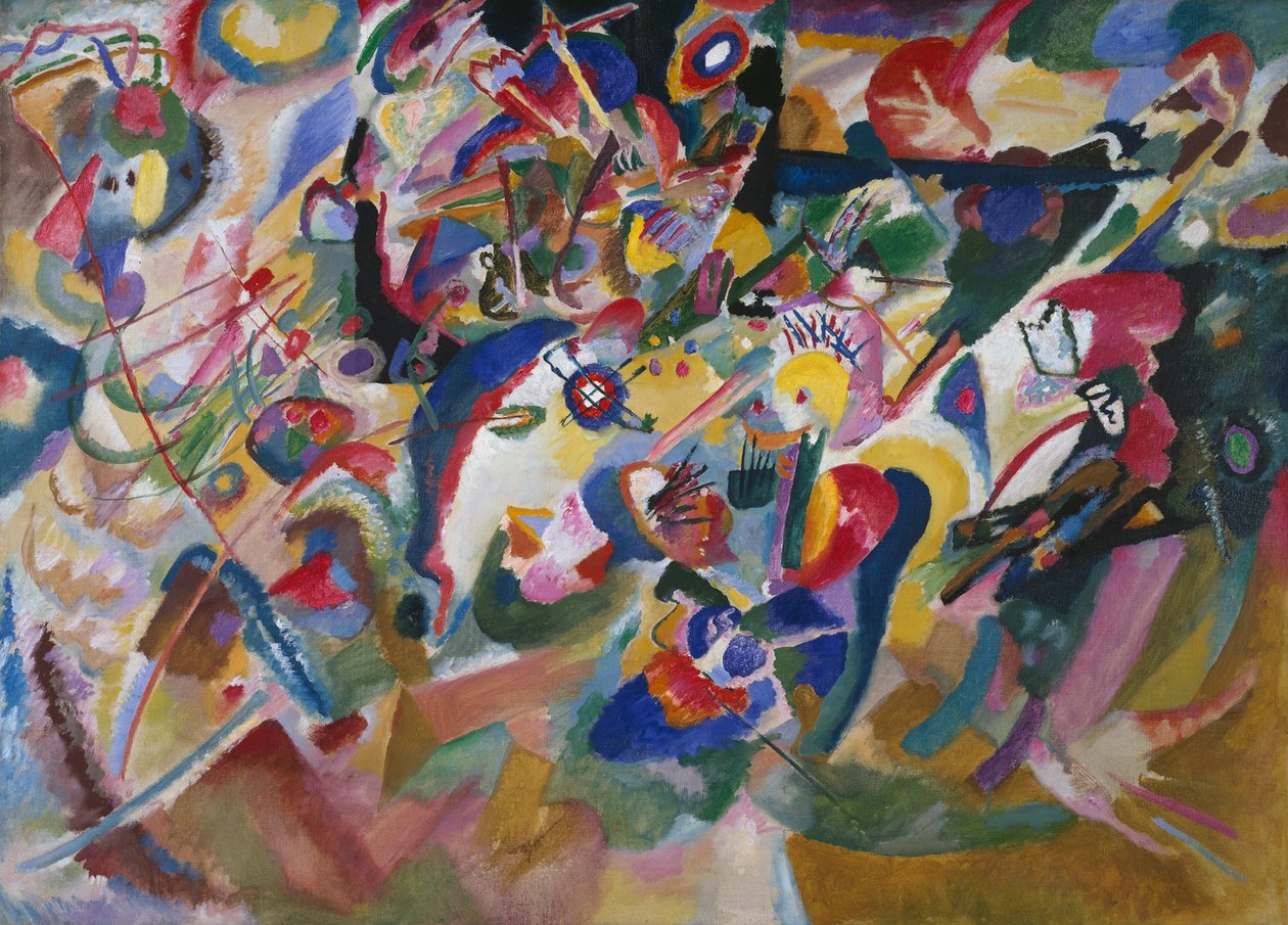 Ontwerp 3 voor "Compositie VII" door Wassily Kandinsky