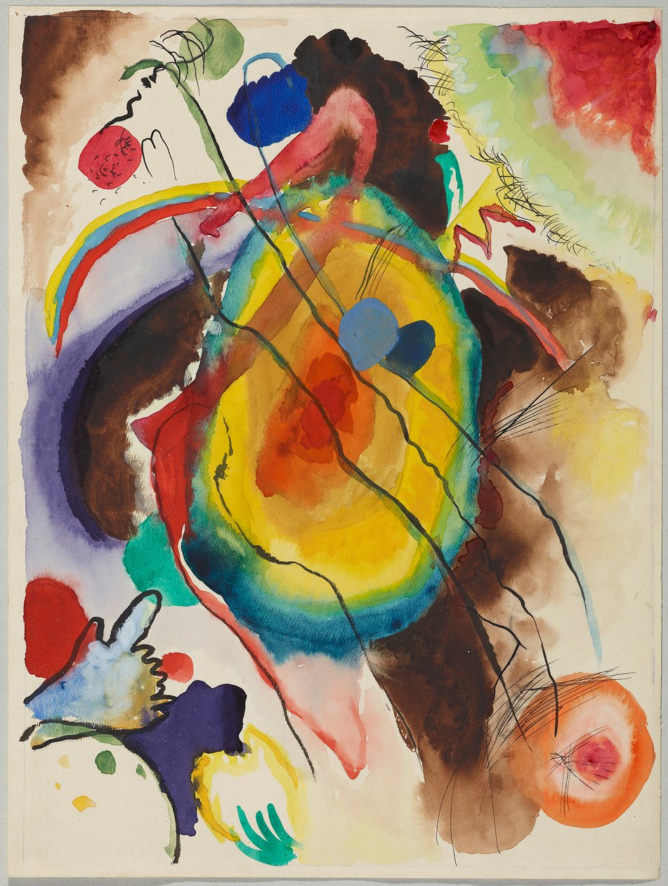 Ontwerp voor een muurschildering voor Edwin R. Campbell door Wassily Kandinsky