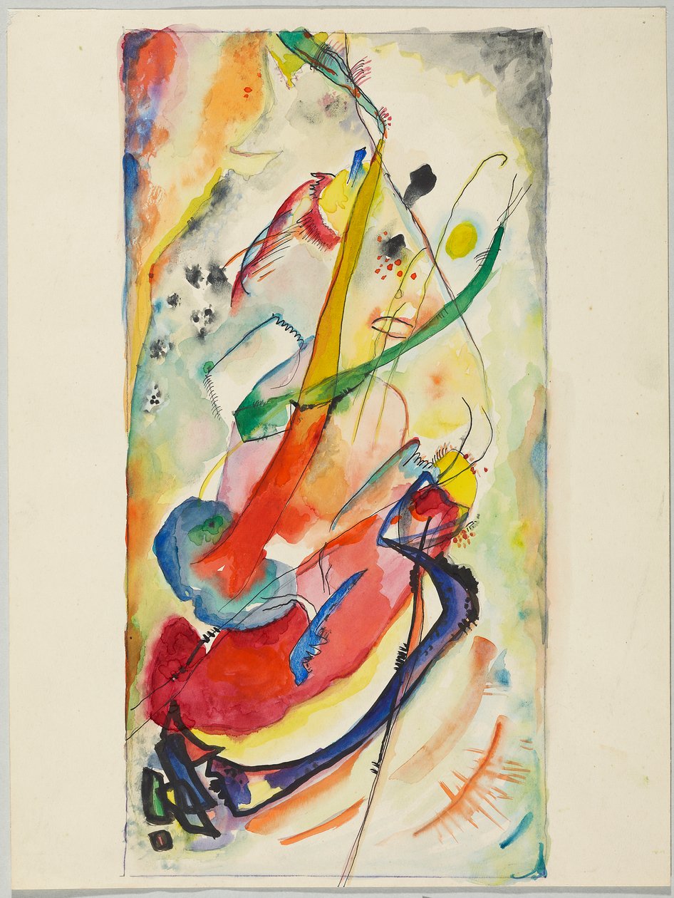 Ontwerp voor een muurschildering voor Edwin R. Campbell nr. 1 door Wassily Kandinsky