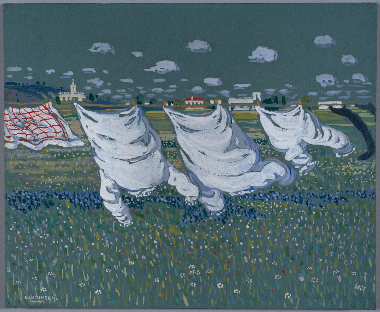 Lente, circa 1904 door Wassily Kandinsky