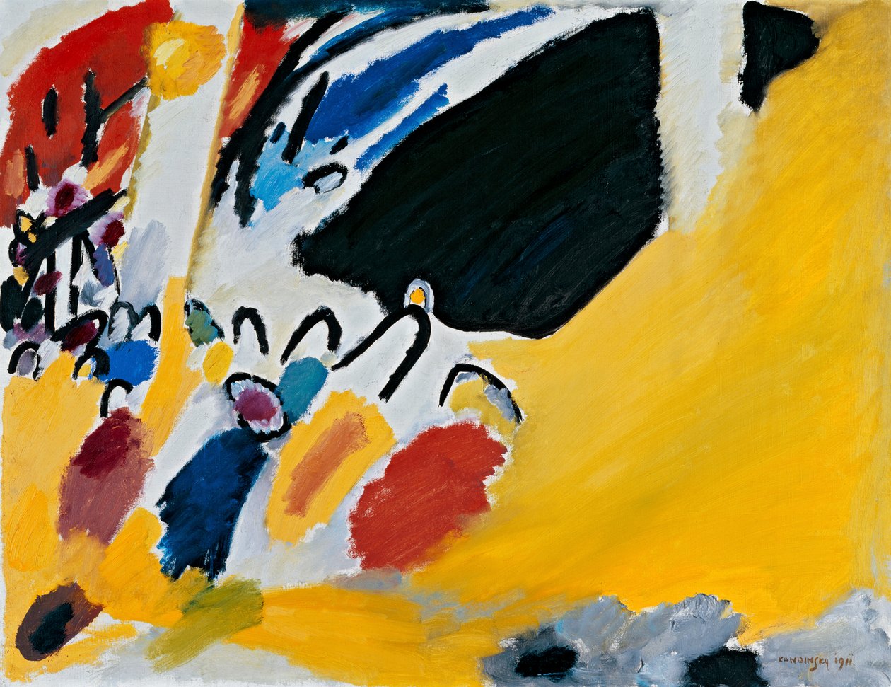 Impressie III (concert) door Wassily Kandinsky