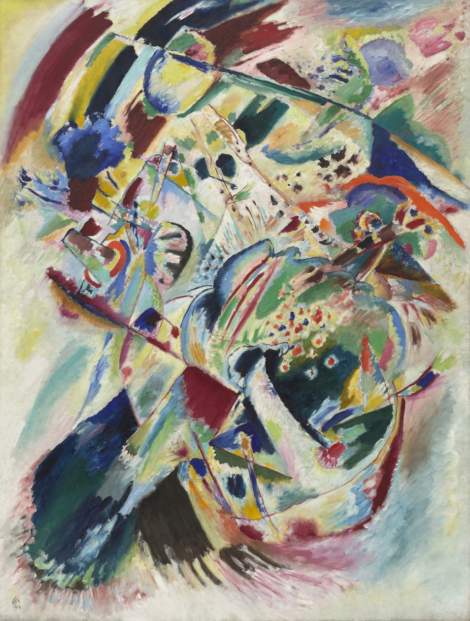 Kandinsky - Paneel voor Edwin R. Campbell nr. 4, 1914 door Wassily Kandinsky