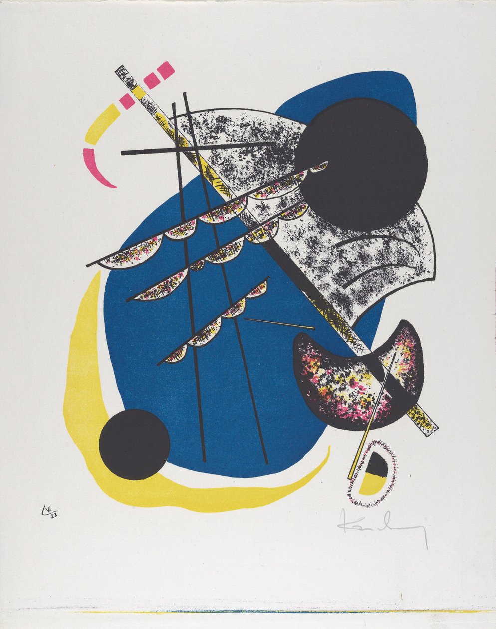 Kleine Werelden II, 1922 door Wassily Kandinsky