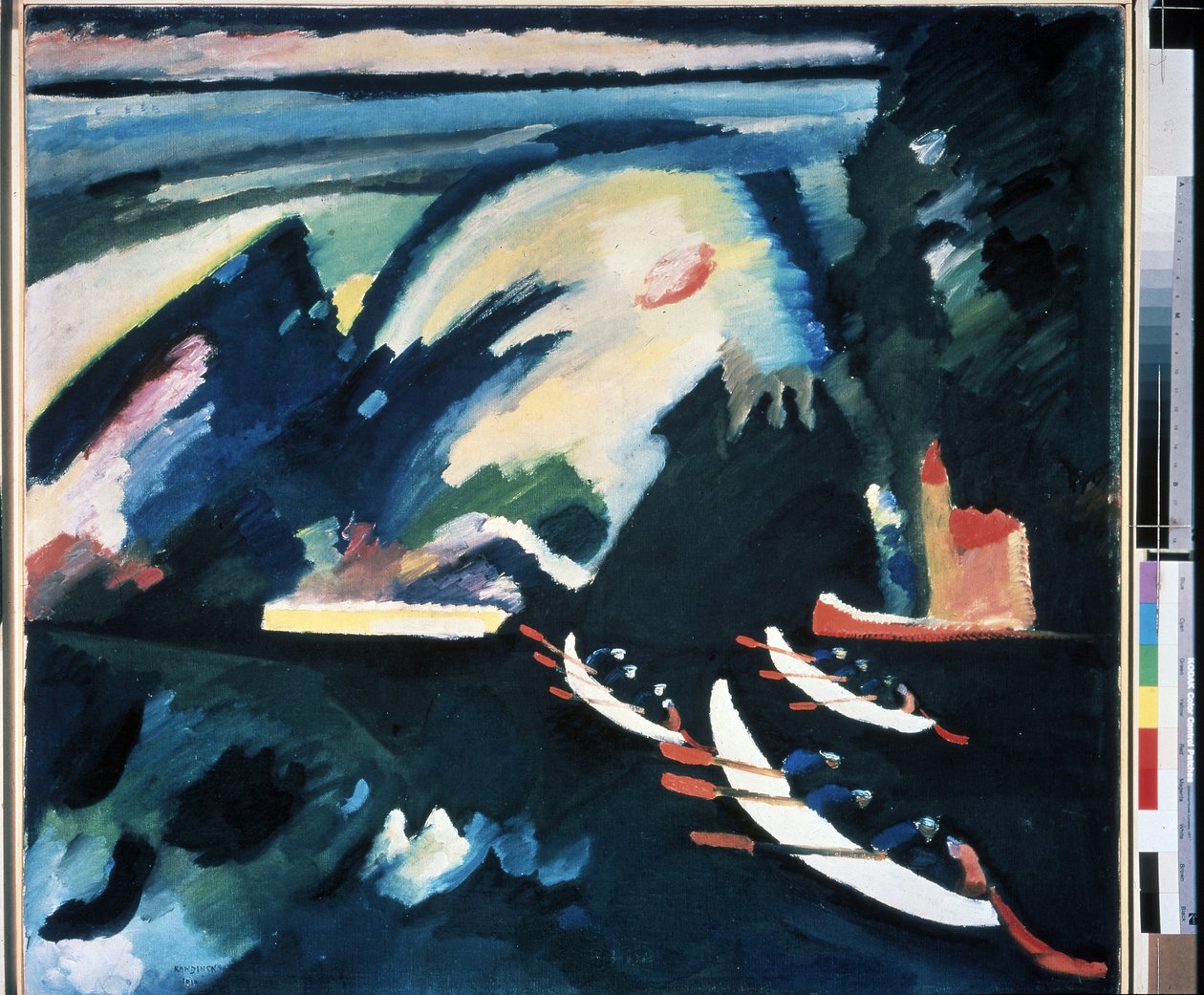 "Het meer" Schilderij van Vassily Kandinsky door Wassily Kandinsky