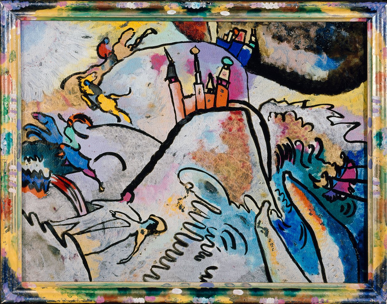 Met zon door Wassily Kandinsky