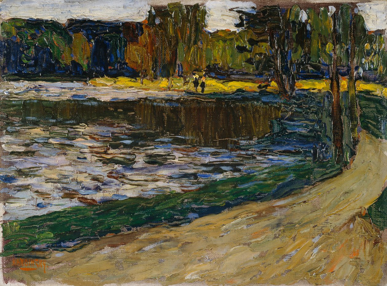 München - Engelse Tuin door Wassily Kandinsky