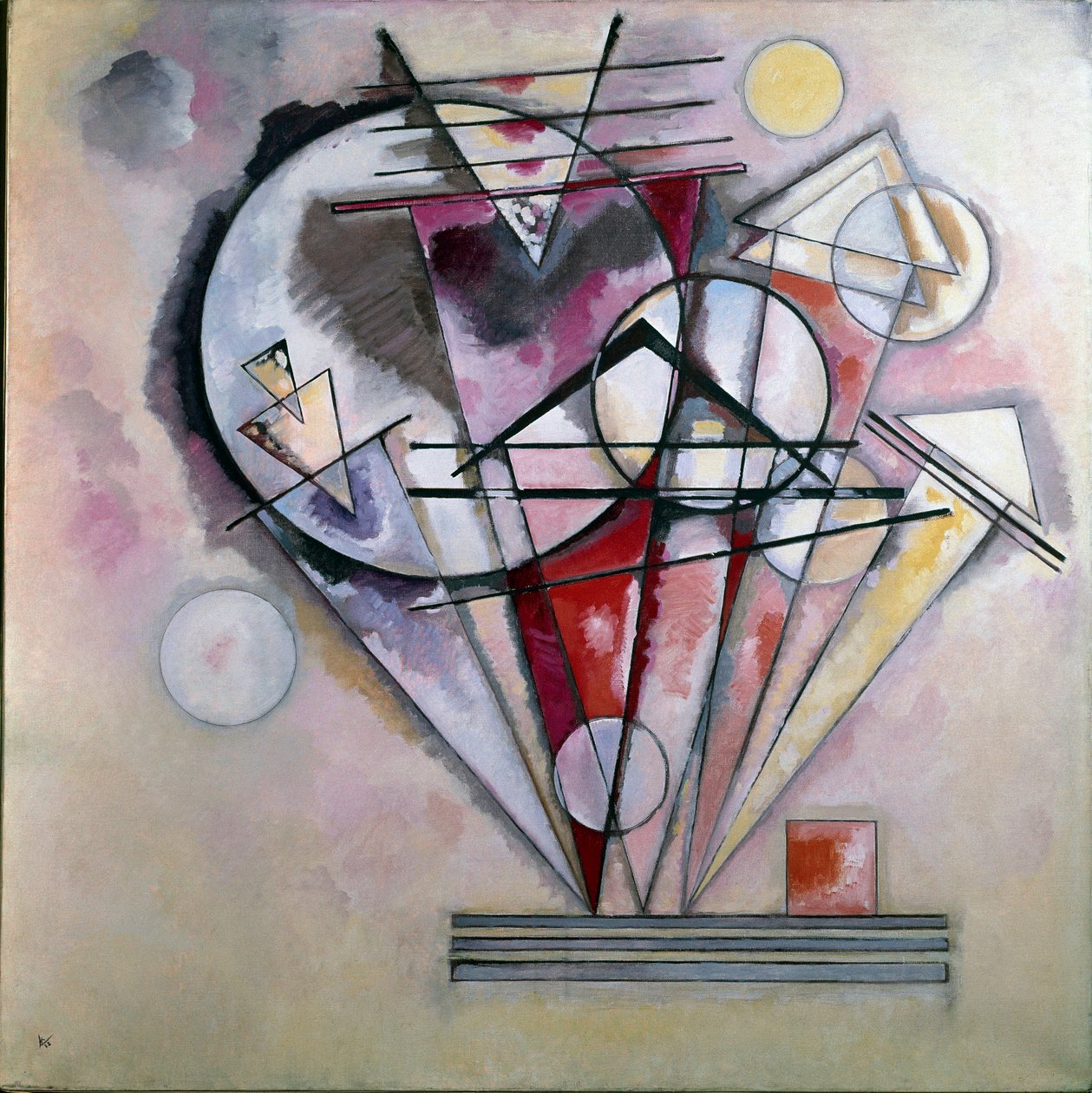 Op de punt door Wassily Kandinsky