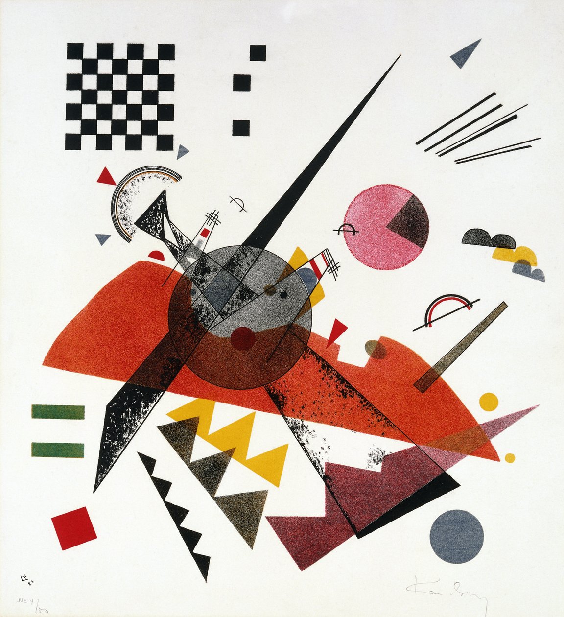 Oranje door Wassily Kandinsky