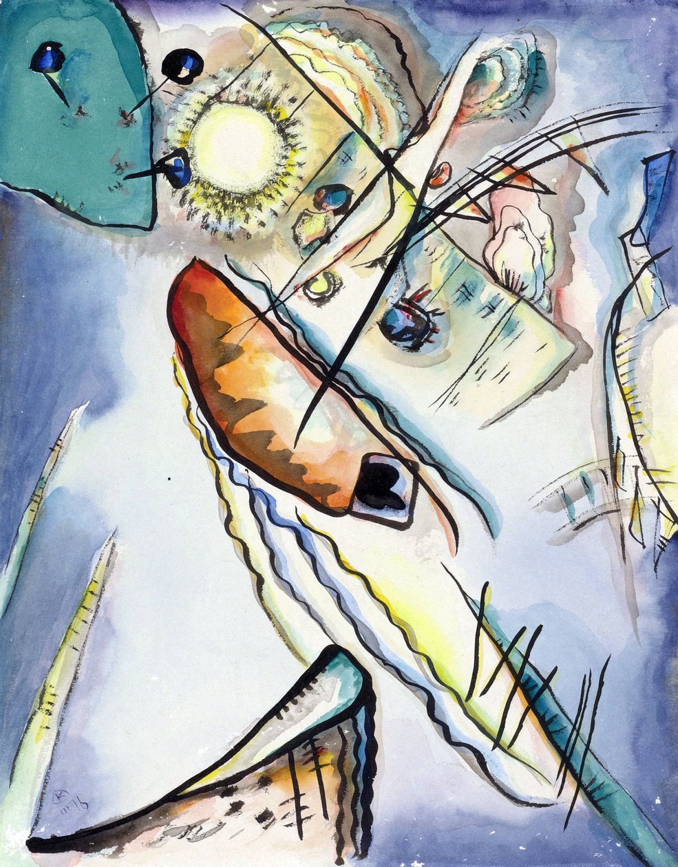 Zonder Titel door Wassily Kandinsky