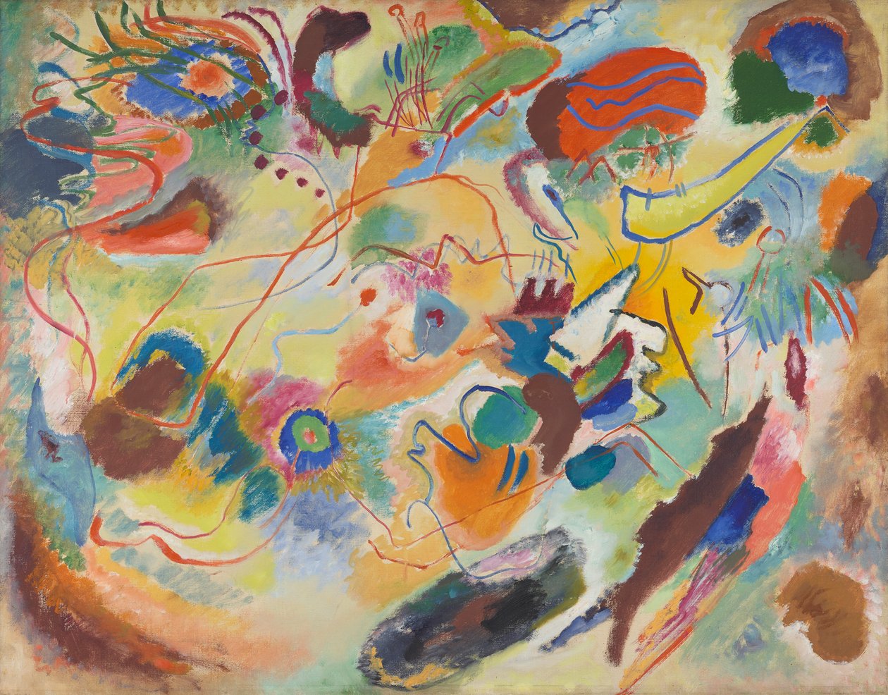 Studie voor Compositie 7 door Wassily Kandinsky