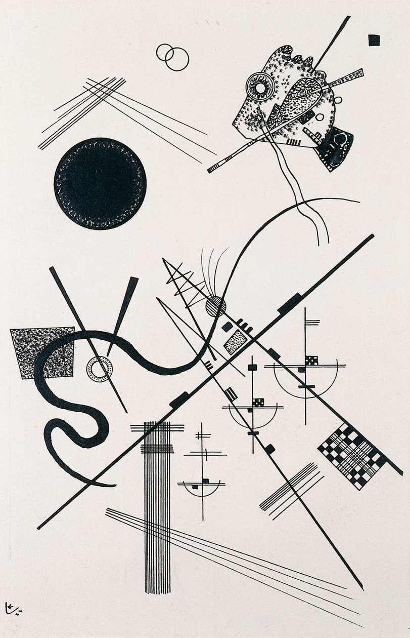 Zonder titel (Dessin 4) door Wassily Kandinsky