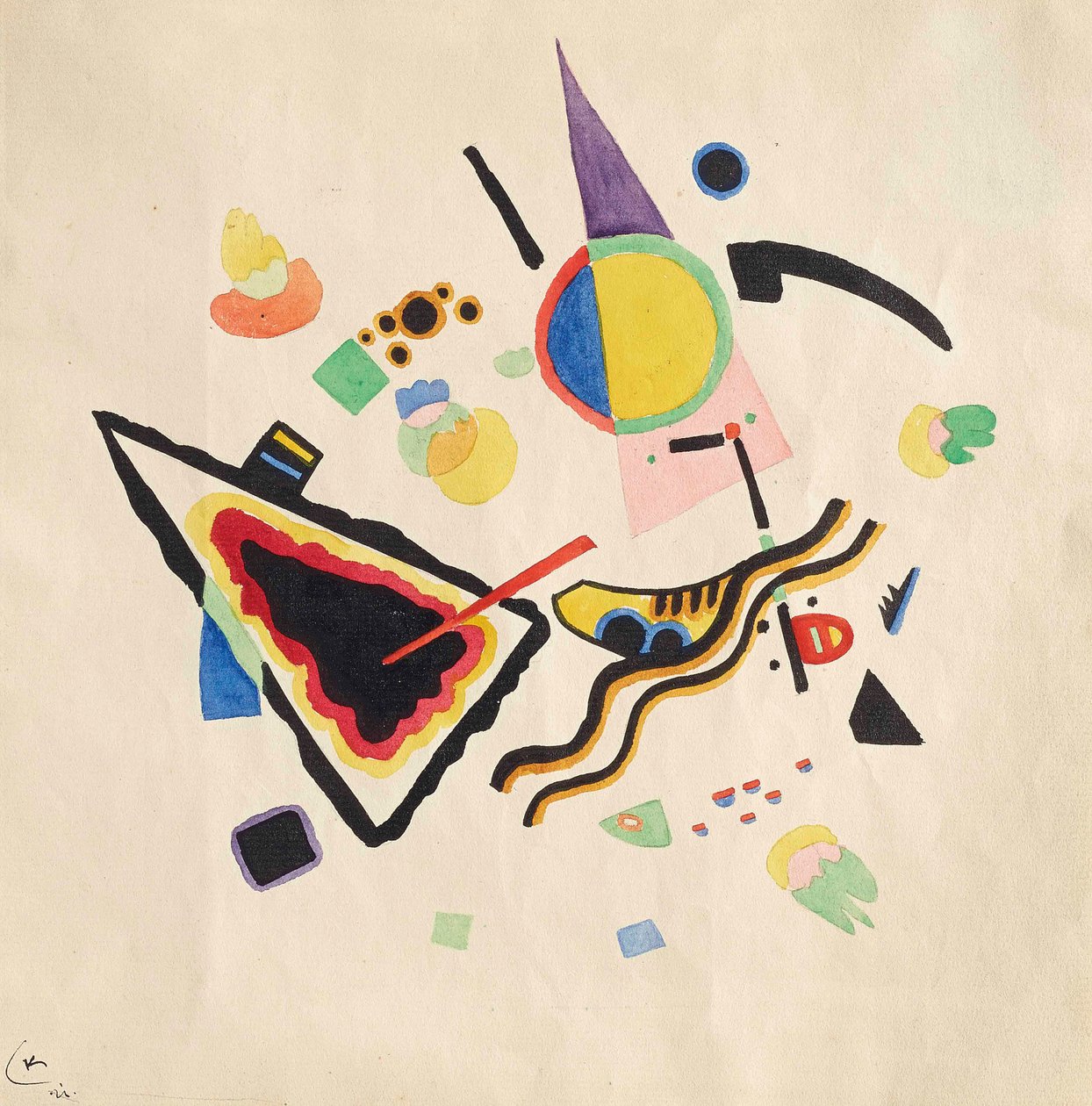 Zonder titel, 1921 door Wassily Kandinsky
