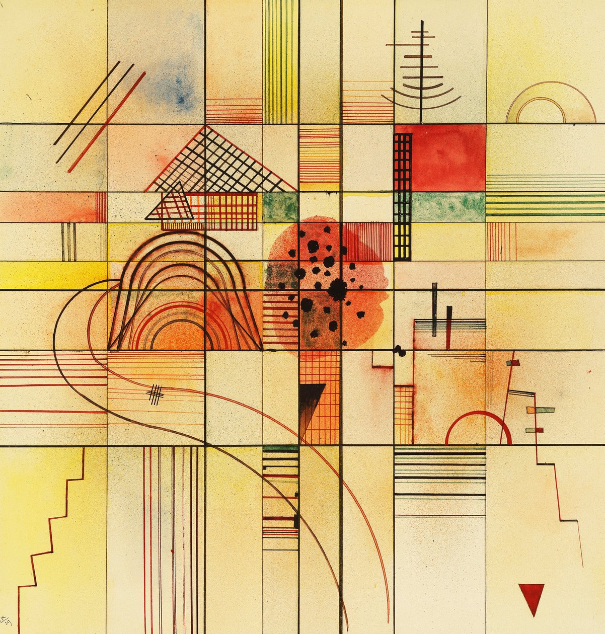 Gevarieerde Rechthoeken door Wassily Kandinsky
