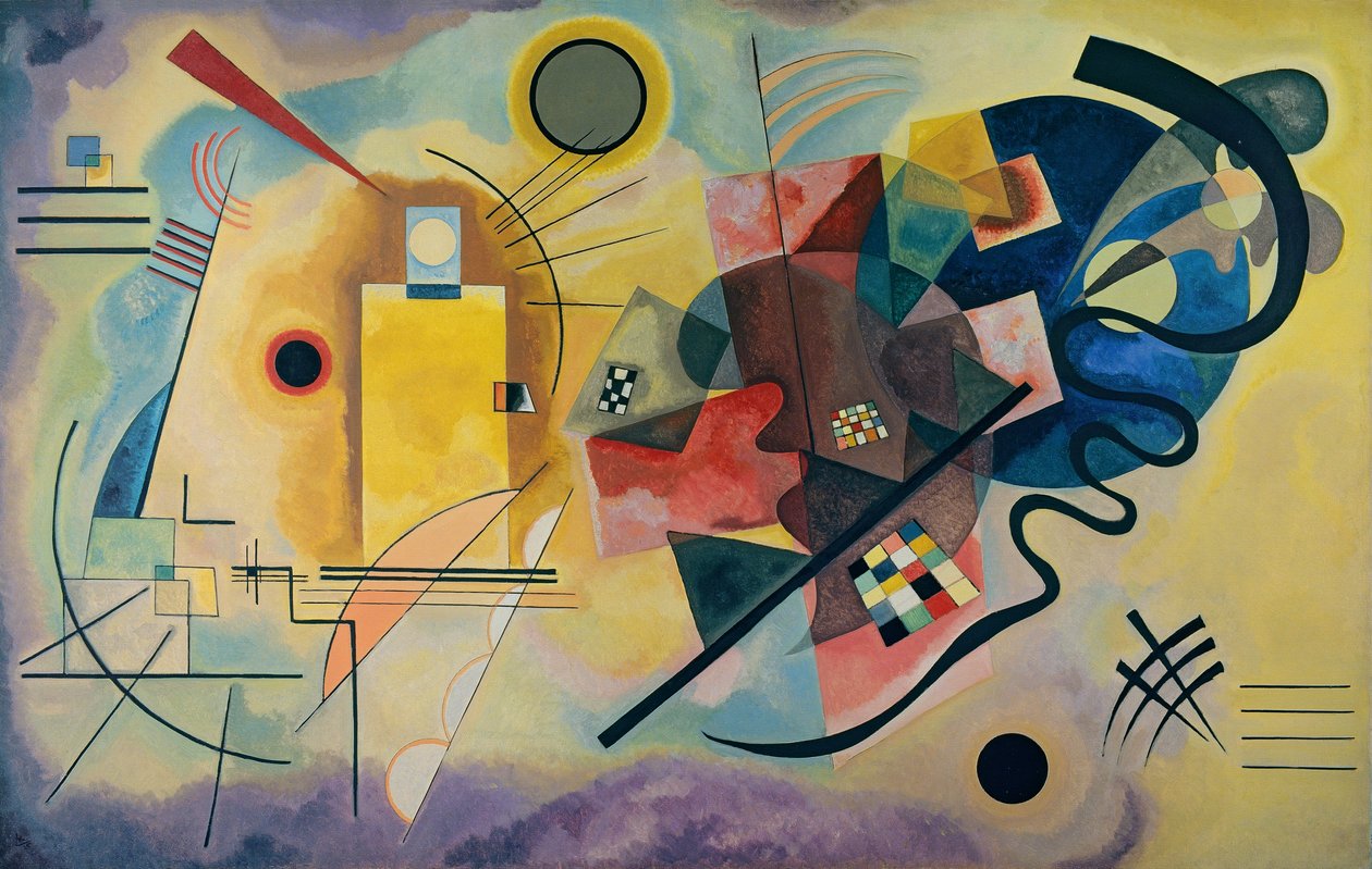 Geel, Rood, Blauw door Wassily Kandinsky