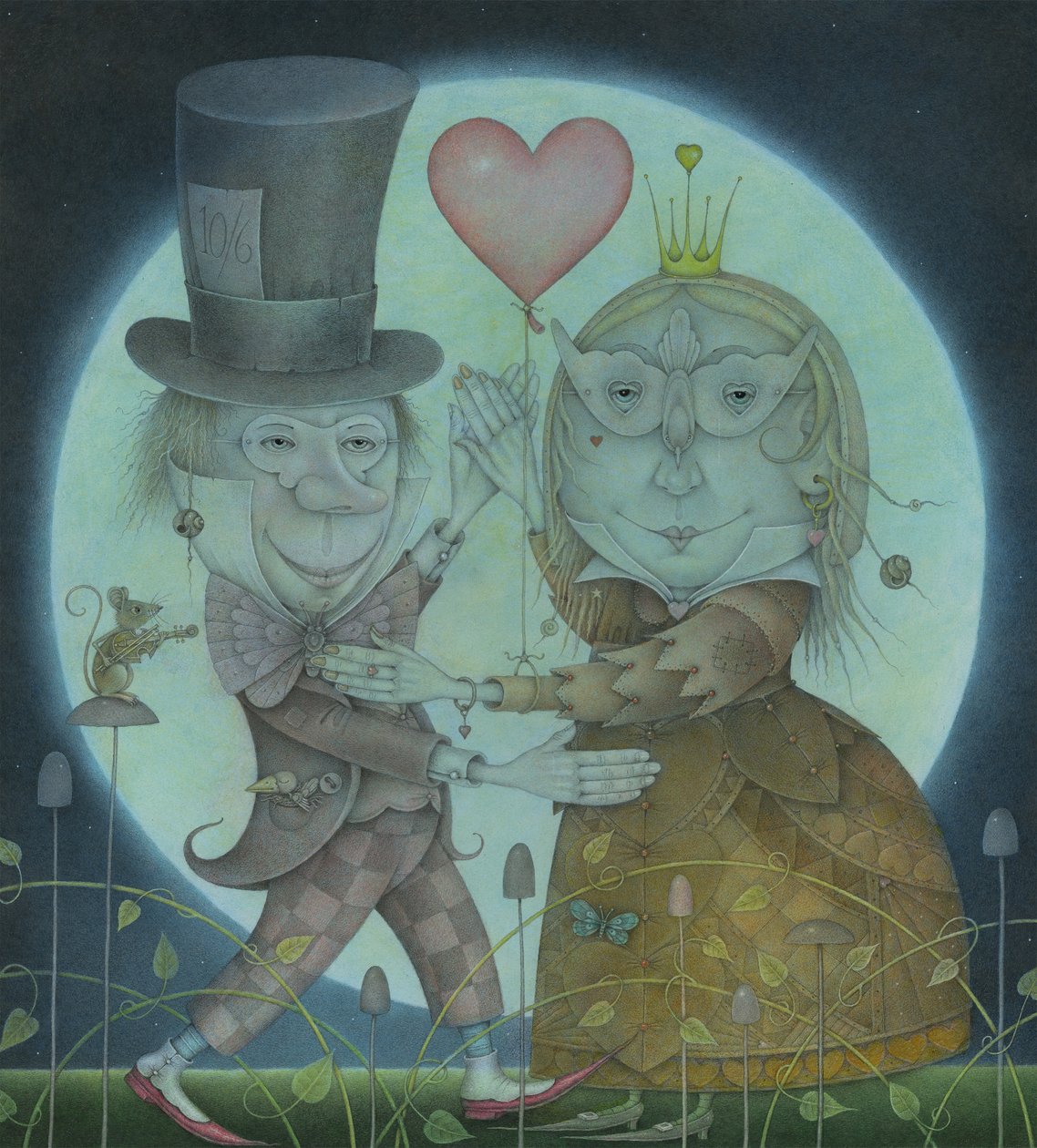 Bij het licht van de zilveren maan, 2010 (gemengde techniek) door Wayne Anderson
