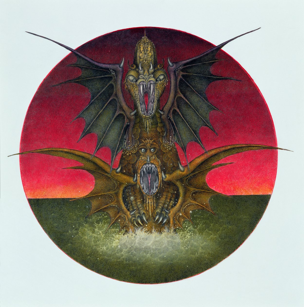 Parende draken door Wayne Anderson
