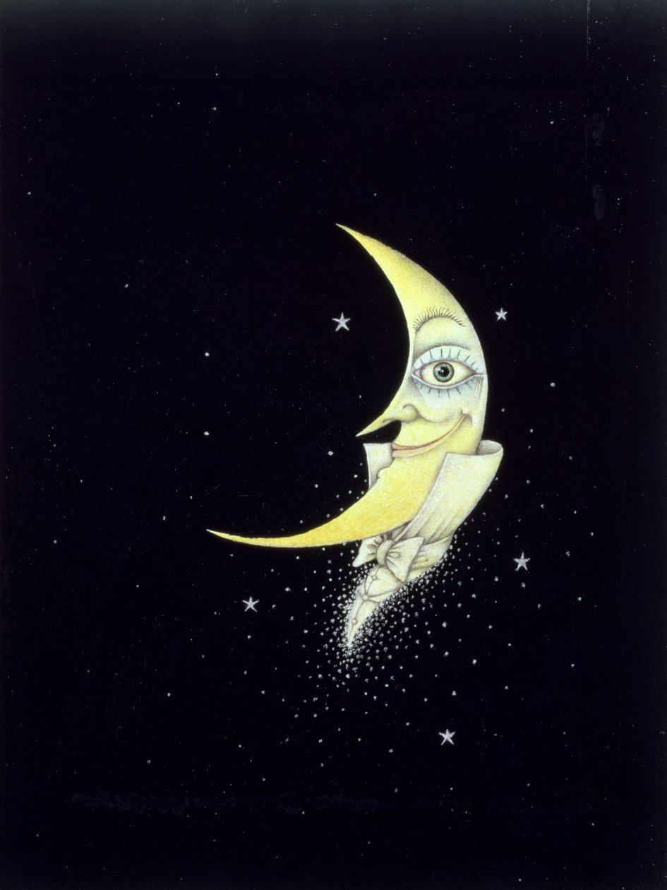 Night Out (potlood en kleurpotlood op papier) door Wayne Anderson
