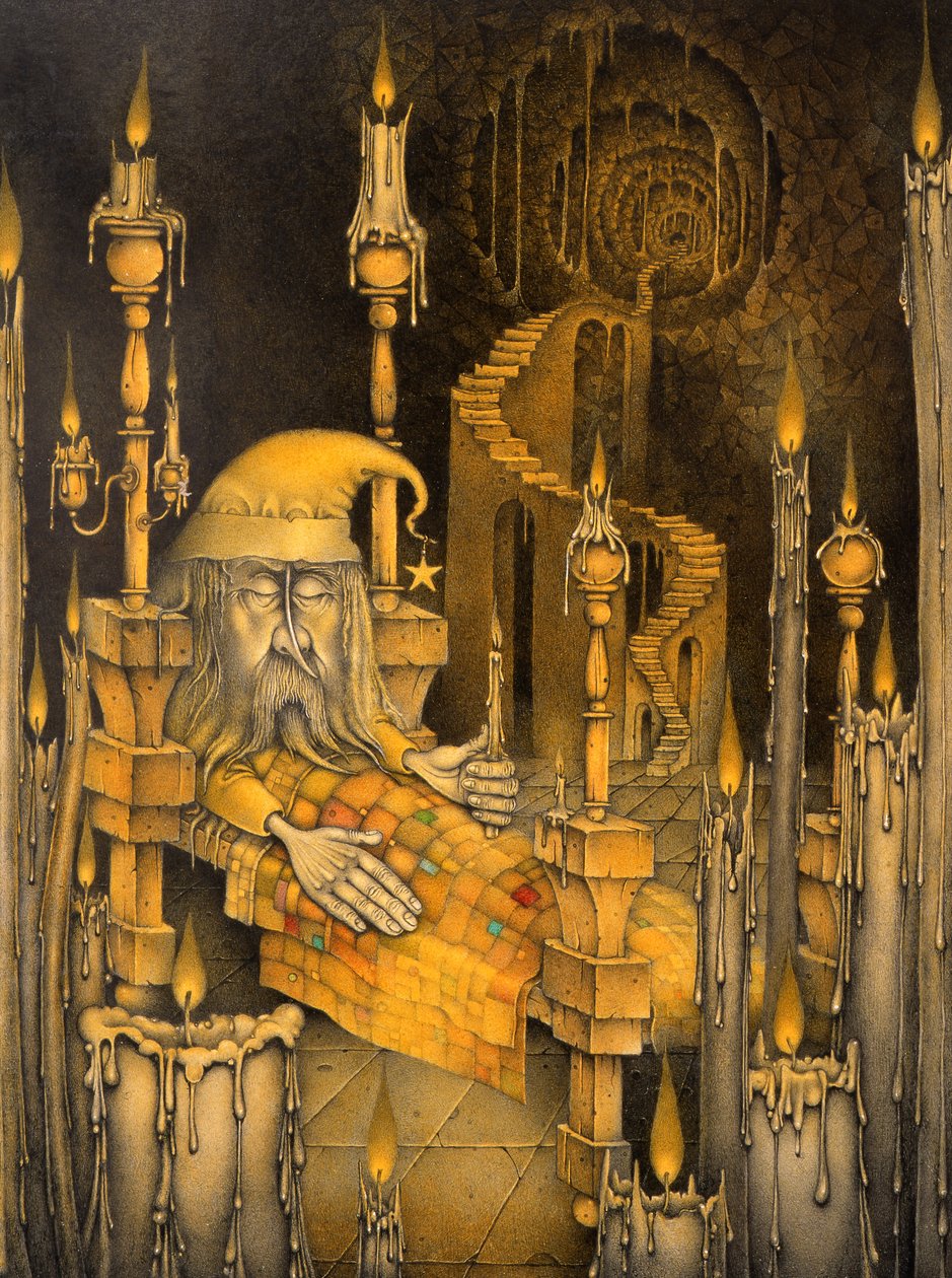 De man in de maan door Wayne Anderson