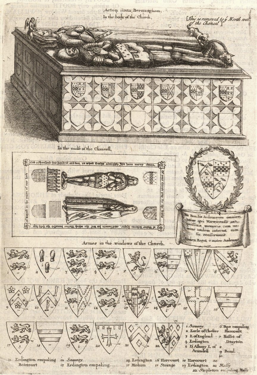 Arden (monument). Staat 2 door Wenceslaus Hollar