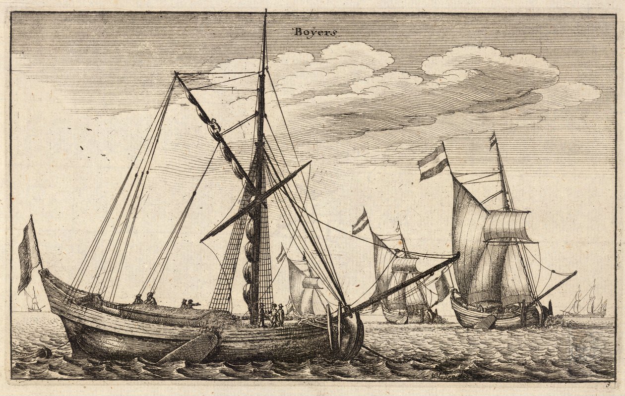 Boiers. Staat 2 door Wenceslaus Hollar