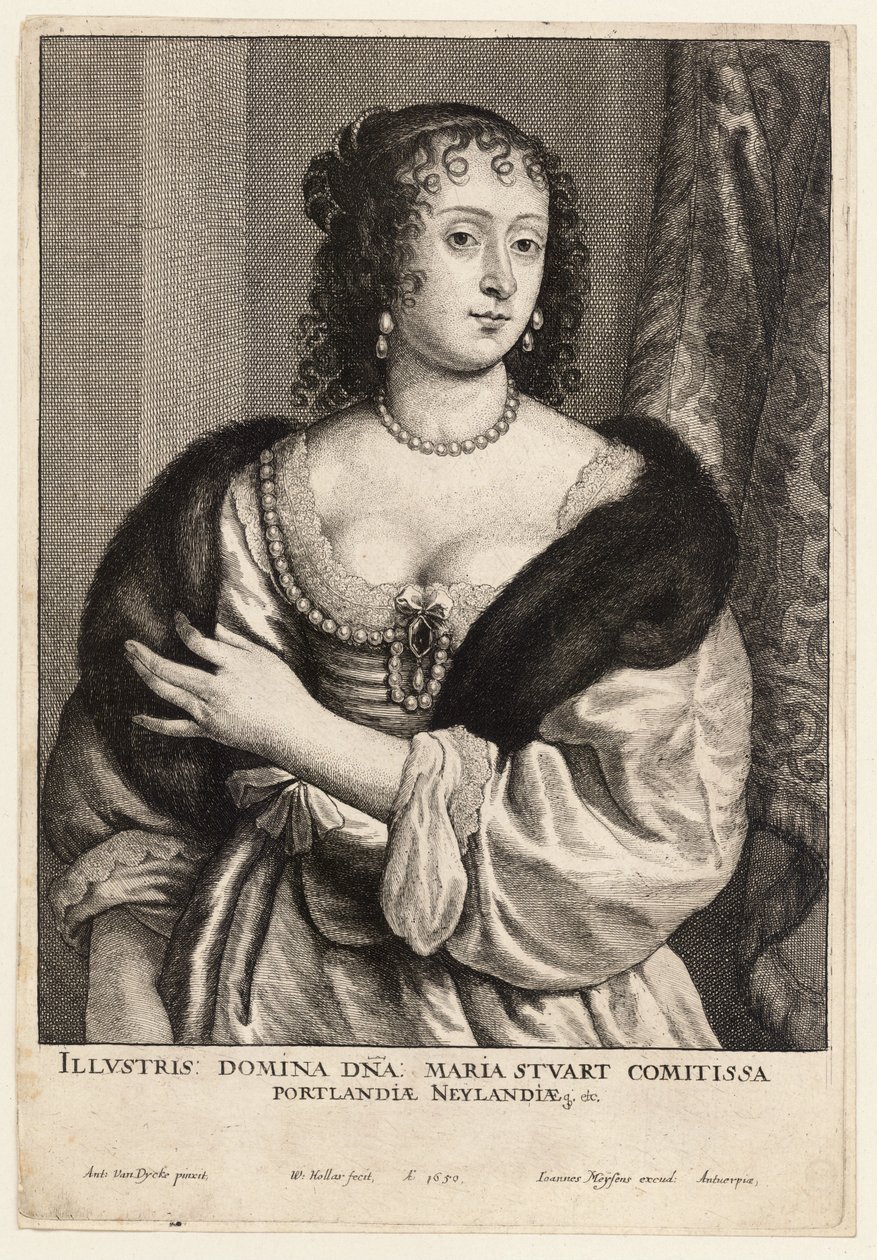 Gravin van Portland door Wenceslaus Hollar