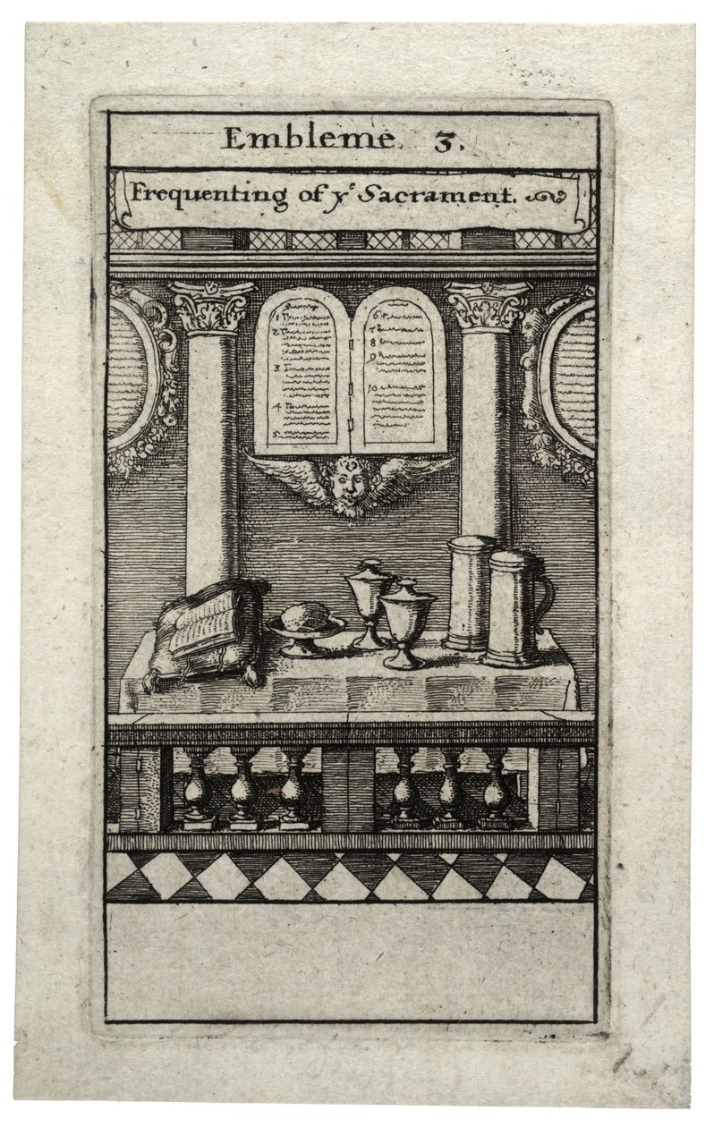 Het Sacrament Bijwonen door Wenceslaus Hollar