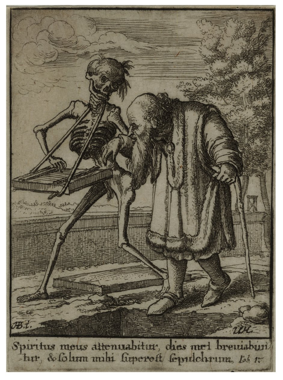 Oude man. Staat 2 door Wenceslaus Hollar