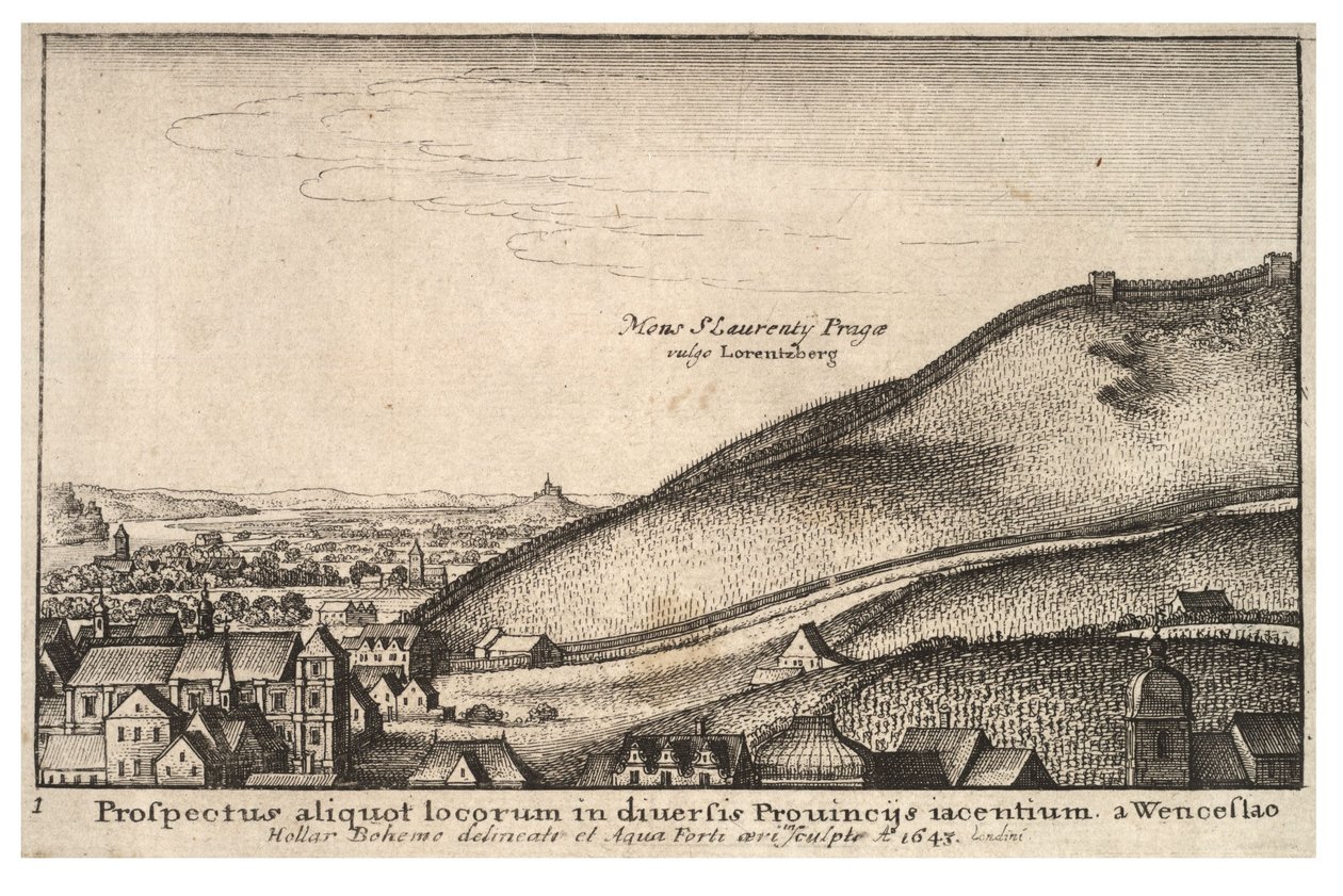 Praag. Staat 1 door Wenceslaus Hollar