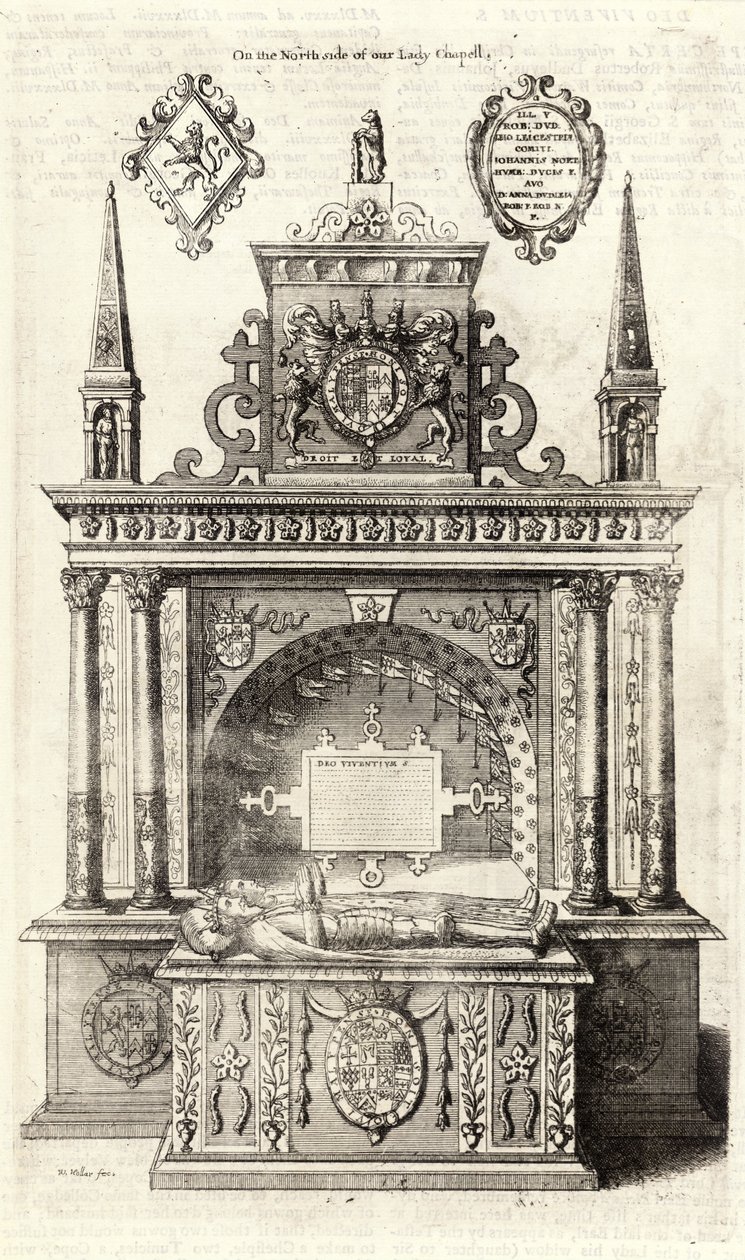 Robert Dudley, Graaf van Leicester (monument) door Wenceslaus Hollar