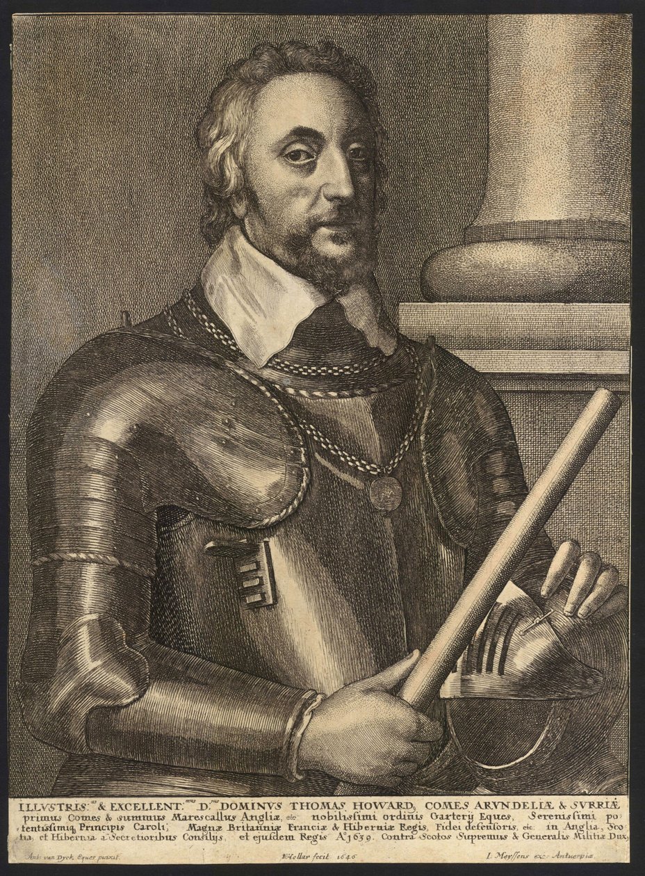 Thomas, Graaf van Arundel. Staat 1 door Wenceslaus Hollar