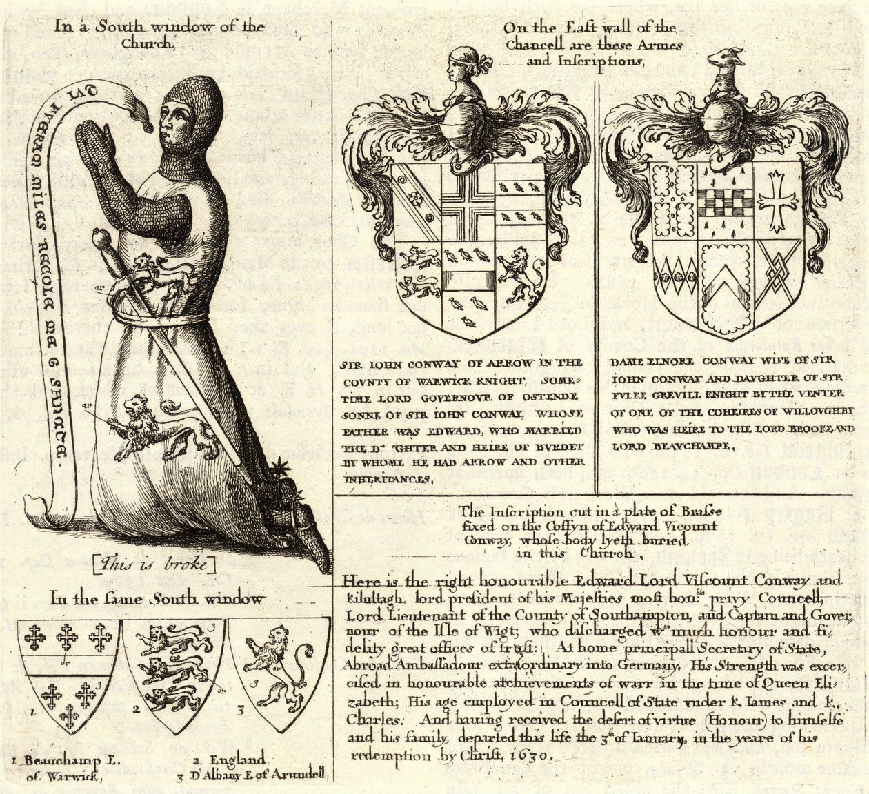 Pijl (glas-in-lood). Staat 2 door Wenceslaus Hollar