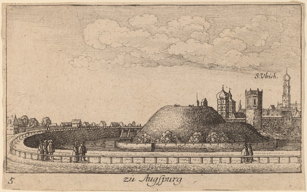 Augsburg door Wenceslaus Hollar