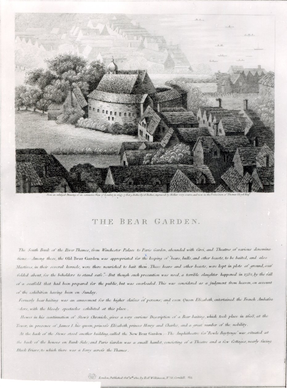 Bear Garden door Wenceslaus Hollar