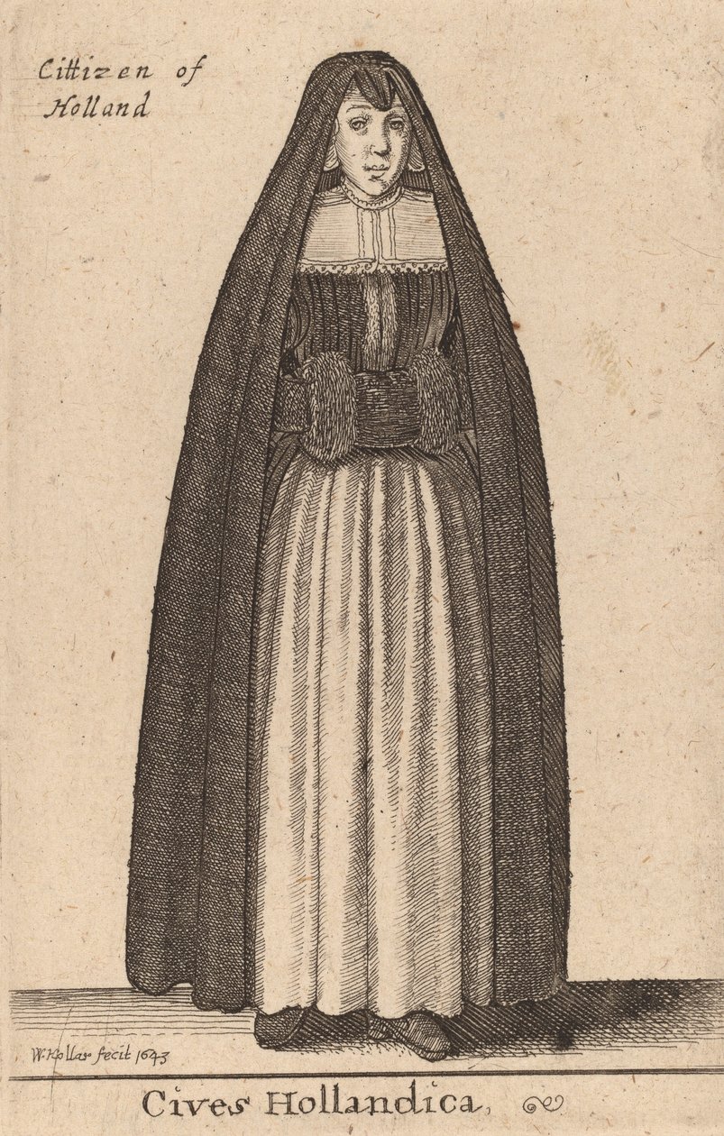 Cives Hollandica, 1643 door Wenceslaus Hollar