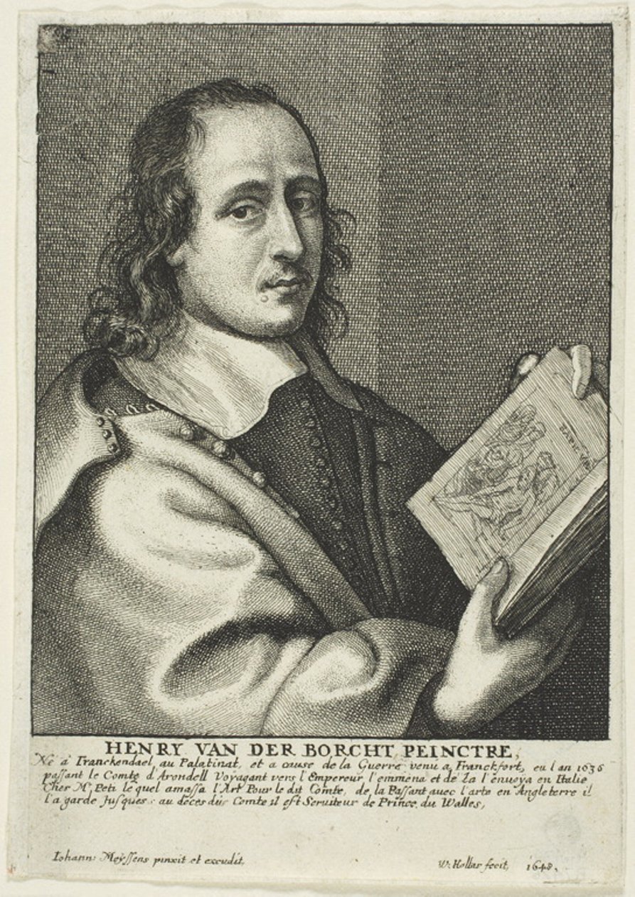 Hendrik van der Borcht de Jongere door Wenceslaus Hollar