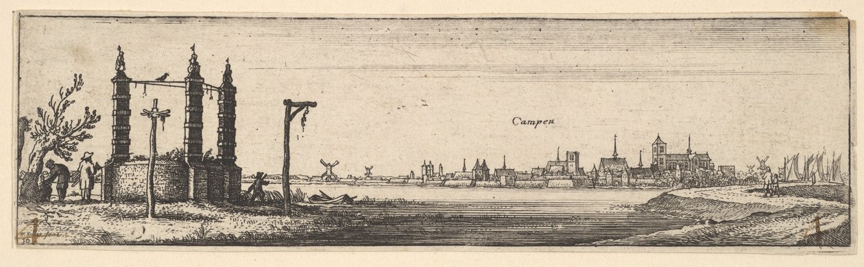 Kampen door Wenceslaus Hollar