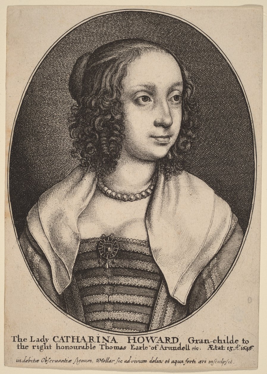 Lady Catherine Howard door Wenceslaus Hollar