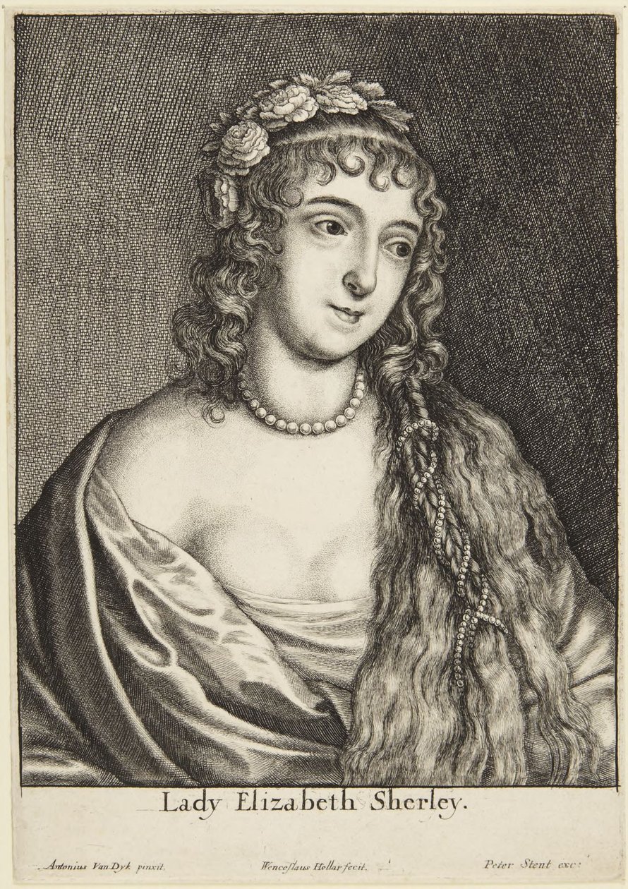 Lady Elizabeth Sherley door Wenceslaus Hollar