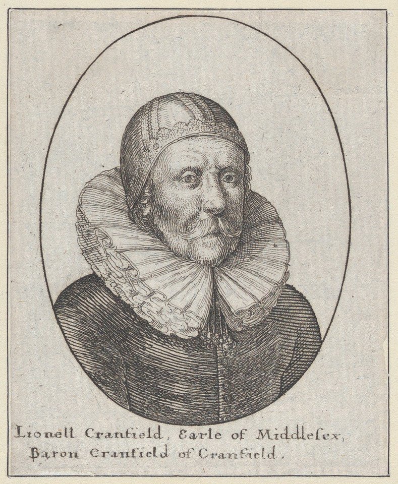 Lionell Cranfield, Graaf van Middlesex, Baron Cranfield van Cranfield, 1644 door Wenceslaus Hollar